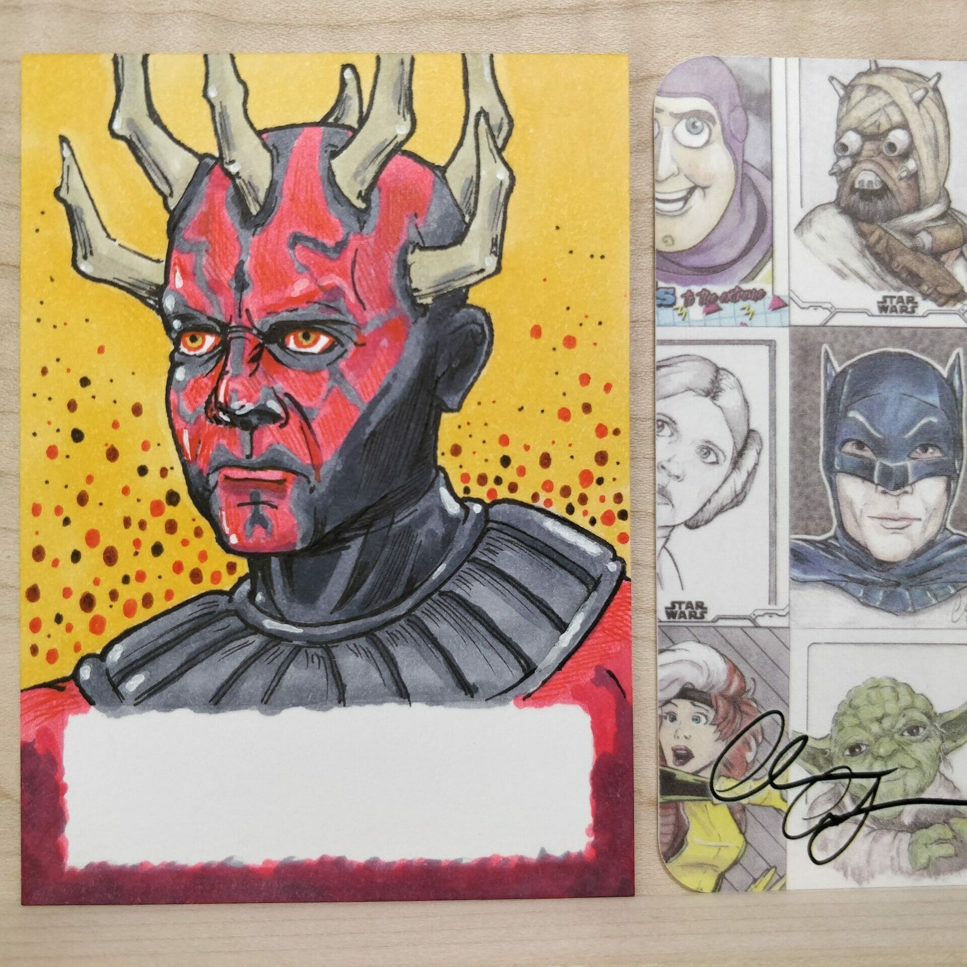 darth maul star cards 1