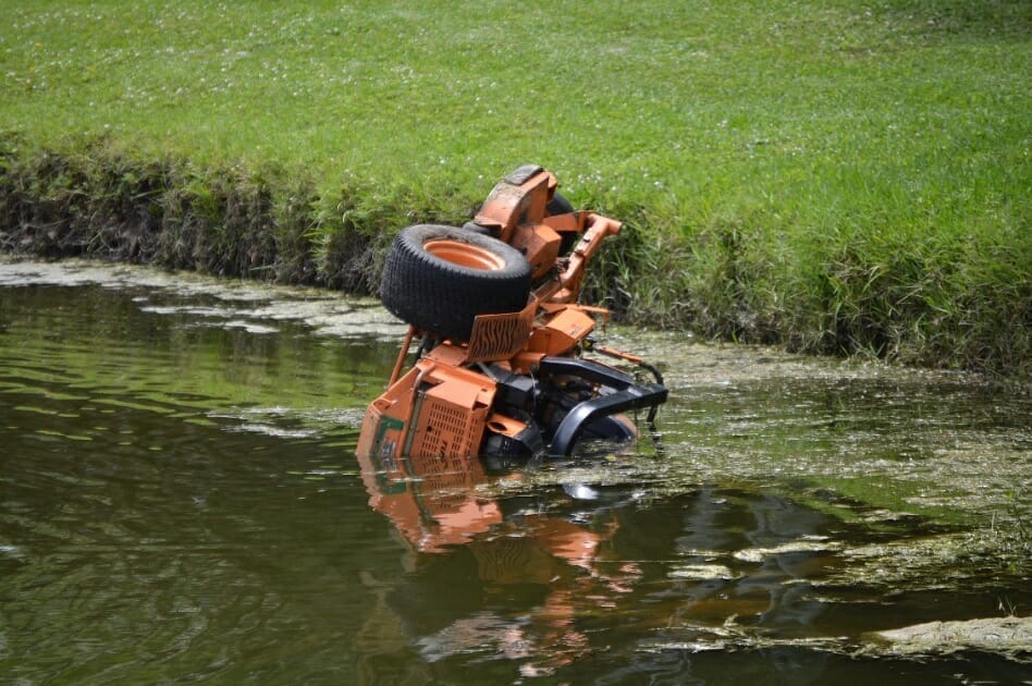mower for around ponds 1