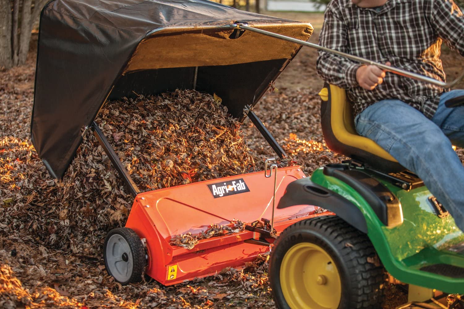 lawn sweeper for grass clippings 1