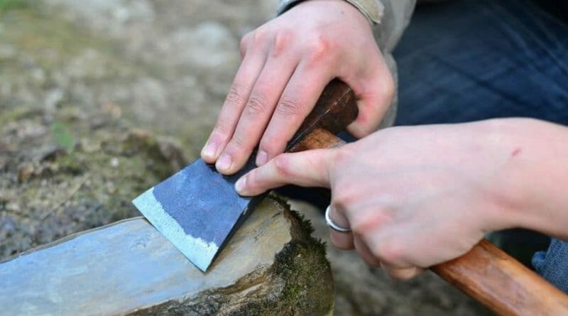 axe sharpening stone 1