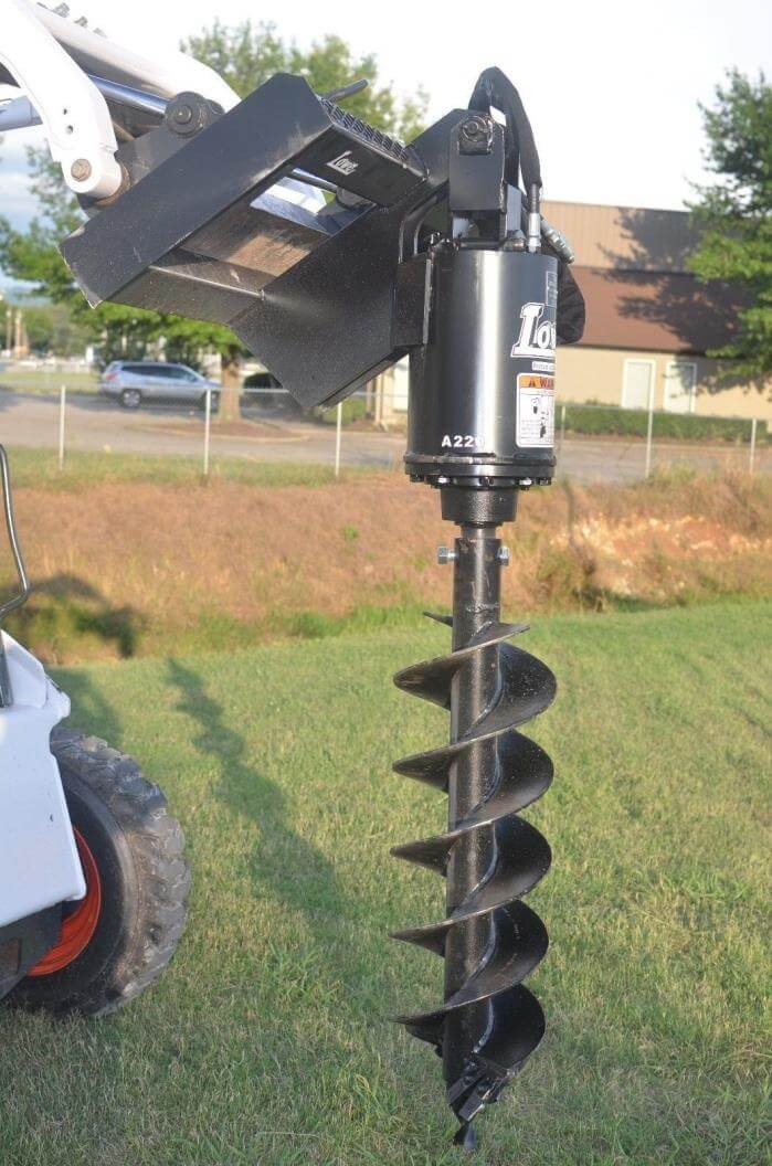 skid steer post hole digger 2